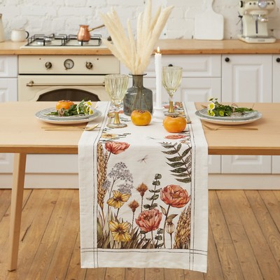 Дорожка на стол Этель Kitchen collection 40×149 см, 100% хлопок, репс 220 г/м²