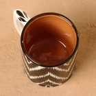 Кружка узбекская Риштанская Керамика «Атлас», 330 мл, чёрная - Фото 4