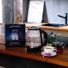 Чайник электрический Gelberk GL-400, стекло, 2 л, 2200 Вт, чёрный - Фото 6
