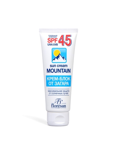 Солнцезащитный крем блок от загара SPF 45 Floresan водостойкий, 60 мл