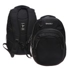 Рюкзак молодёжный 48 х 33 х 21 см, Grizzly, эргономичная спинка, отделение для ноутбука, чёрный/серый - фото 109812917