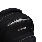 Рюкзак молодёжный 48 х 33 х 21 см, Grizzly, эргономичная спинка, отделение для ноутбука, чёрный/серый - Фото 10