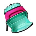 Ранец каркасный Grizzly, 36×29×18 см, брелок, плюшевый, фуксия - Фото 8