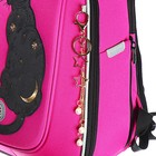 Ранец каркасный Grizzly, 36×29×18 см, брелок, плюшевый, фуксия - Фото 10