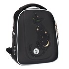 Ранец каркасный Grizzly, 36×29×18 см, брелок, плюшевый, чёрный - Фото 2