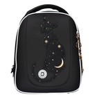 Ранец каркасный Grizzly, 36×29×18 см, брелок, плюшевый, чёрный - Фото 3