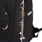 Ранец каркасный Grizzly, 36×29×18 см, брелок, плюшевый, чёрный - Фото 10