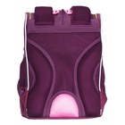 Ранец школьный Стандарт, 33 х 25 х 13 см, Grizzly, + мешок для обуви, плюшевый, бордовый - Фото 6