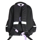 Ранец каркасный, 36 х 28 х 20 см, Grizzly, из плюша, + брелок, чёрный - фото 24054526