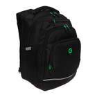 Рюкзак школьный, 40 х 25 х 22 см, Grizzly, эргономичная спинка, отделение для ноутбука, чёрный - Фото 2