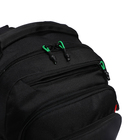 Рюкзак школьный, 40 х 25 х 22 см, Grizzly, эргономичная спинка, отделение для ноутбука, чёрный - Фото 13