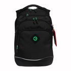 Рюкзак школьный, 40 х 25 х 22 см, Grizzly, эргономичная спинка, отделение для ноутбука, чёрный - Фото 3