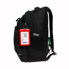 Рюкзак школьный, 40 х 25 х 22 см, Grizzly, эргономичная спинка, отделение для ноутбука, чёрный - Фото 4
