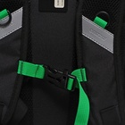 Рюкзак школьный, 40 х 25 х 22 см, Grizzly, эргономичная спинка, отделение для ноутбука, чёрный - Фото 10