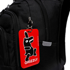 Рюкзак школьный, 40 х 25 х 22 см, Grizzly, эргономичная спинка, отделение для ноутбука, чёрный - Фото 5