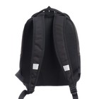 Рюкзак школьный, 38 х 29 х 16 см, Grizzly, эргономичная спинка, чёрный - Фото 5