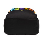 Рюкзак школьный, 38×29×16 см, Grizzly, эргономичная спинка, чёрный - Фото 6