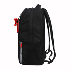 Рюкзак школьный, 38 х 29 х 16 см, Grizzly, эргономичная спинка, + брелок, чёрный - Фото 5