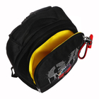 Рюкзак школьный, 38 х 29 х 16 см, Grizzly, эргономичная спинка, + брелок, чёрный - Фото 9
