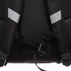Рюкзак молодёжный 40 х 29 х 20 см, Grizzly, эргономичная спинка, отделение для ноутбука, чёрный - Фото 8
