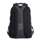 Рюкзак молодёжный 41 х 27 х 17 см, Grizzly, эргономичная спинка, отделение для ноутбука, серый - фото 24030258