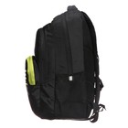 Рюкзак молодёжный 45 х 32 х 23 см, Grizzly, эргономичная спинка, чёрный - Фото 4