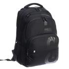 Рюкзак молодёжный 45 х 32 х 23 см, Grizzly, эргономичная спинка, чёрный - Фото 2