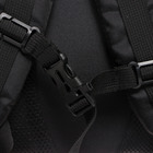 Рюкзак молодёжный 45 х 32 х 23 см, Grizzly, эргономичная спинка, чёрный/синий - Фото 8