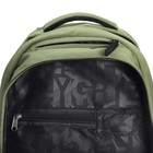 Рюкзак молодёжный 45 х 32 х 23 см, Grizzly, эргономичная спинка, чёрный/зелёный - Фото 13