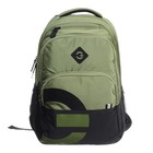 Рюкзак молодёжный 45 х 32 х 23 см, Grizzly, эргономичная спинка, чёрный/зелёный - Фото 3