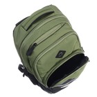 Рюкзак молодёжный 45 х 32 х 23 см, Grizzly, эргономичная спинка, чёрный/зелёный - Фото 8