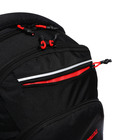 Рюкзак молодёжный 43 х 31 х 20 см, Grizzly, эргономичная спинка, отделение для ноутбука, чёрный - фото 9854485