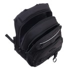 Рюкзак молодёжный 43 х 31 х 20 см, Grizzly, эргономичная спинка, отделение для ноутбука, чёрный - Фото 8