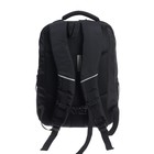 Рюкзак молодёжный 42 х 31 х 22 см, Grizzly, эргономичная спинка, отделение для ноутбука, чёрный - Фото 5