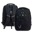 Рюкзак молодёжный 42 х 31 х 22 см, Grizzly, эргономичная спинка, отделение для ноутбука, чёрный - фото 321504573