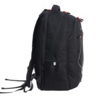 Рюкзак молодёжный 42 х 31 х 22 см, Grizzly, эргономичная спинка, отделение для ноутбука, чёрный - фото 24030271