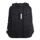 Рюкзак молодёжный 42 х 31 х 22 см, Grizzly, эргономичная спинка, отделение для ноутбука, чёрный - фото 24030273