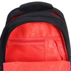 Рюкзак молодёжный 42 х 31 х 22 см, Grizzly, эргономичная спинка, отделение для ноутбука, чёрный - фото 24030275