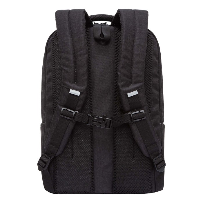 Рюкзак молодёжный 41,5 х 29 х 18 см, Grizzly, эргономичная спинка, отделение для ноутбука, чёрный