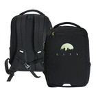 Рюкзак молодёжный 41,5 х 29 х 18 см, Grizzly, эргономичная спинка, отделение для ноутбука, чёрный - фото 321552011