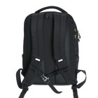 Рюкзак молодёжный 41,5 х 29 х 18 см, Grizzly, эргономичная спинка, отделение для ноутбука, чёрный - фото 9854491
