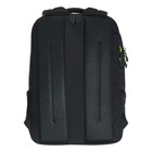 Рюкзак молодёжный 41,5 х 29 х 18 см, Grizzly, эргономичная спинка, отделение для ноутбука, чёрный - фото 9854492