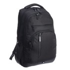 Рюкзак молодёжный 47 х 32 х 17 см, Grizzly, эргономичная спинка, отделение для ноутбука, чёрный - фото 9661057