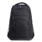 Рюкзак молодёжный 47 х 32 х 17 см, Grizzly, эргономичная спинка, отделение для ноутбука, чёрный - Фото 3