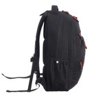 Рюкзак молодёжный 47 х 32 х 17 см, Grizzly, эргономичная спинка, отделение для ноутбука, чёрный - фото 9661062