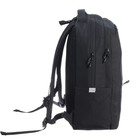 Рюкзак молодёжный 43 х 29 х 15 см, Grizzly, эргономичная спинка, отделение для ноутбука, чёрный - фото 9819788