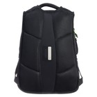 Рюкзак молодёжный 42 х 31 х 22 см, Grizzly, эргономичная спинка, отделение для ноутбука, чёрный/зелёный - фото 9784044