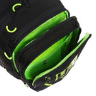 Рюкзак молодёжный 42 х 31 х 22 см, Grizzly, эргономичная спинка, отделение для ноутбука, чёрный/зелёный - фото 9854505
