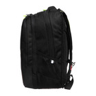 Рюкзак молодёжный 42 х 31 х 22 см, Grizzly, эргономичная спинка, отделение для ноутбука, чёрный/зелёный - фото 9854498