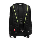 Рюкзак молодёжный 42 х 31 х 22 см, Grizzly, эргономичная спинка, отделение для ноутбука, чёрный/зелёный - фото 9854499
